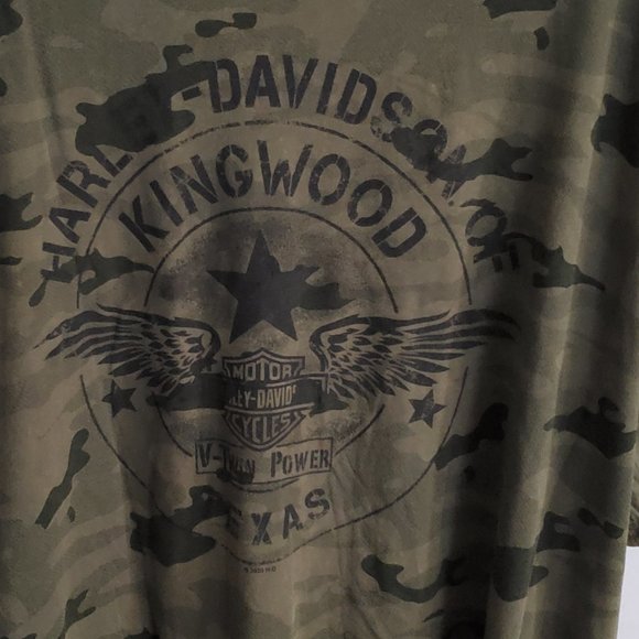 Harley Davidson camo style short sleeve T-shirt 100% cotton Size 2X. - Picture 11 of 14